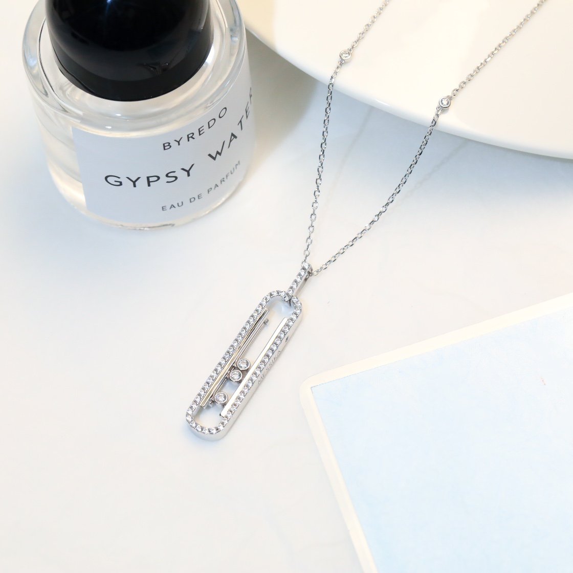 Messika Move 10th PM Silver Cubic Zirconia Necklace