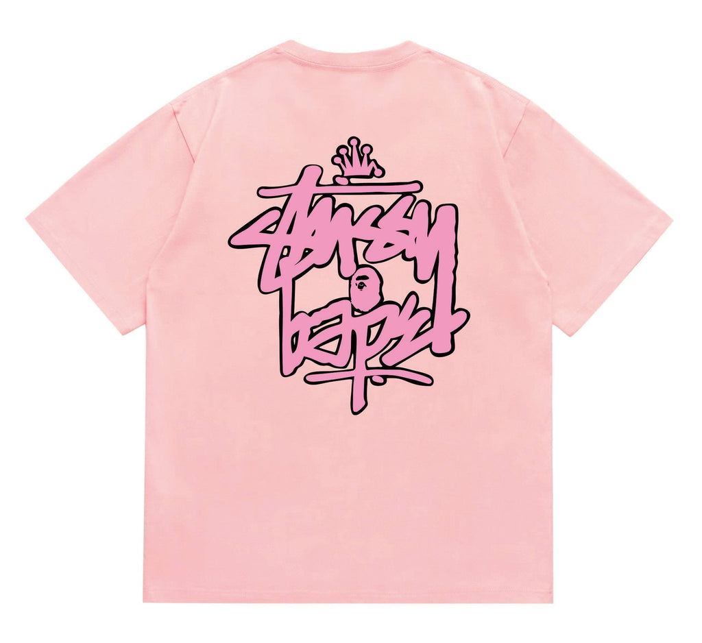 BAPE Crown-Face Graffiti Graphic T-Shirt — back