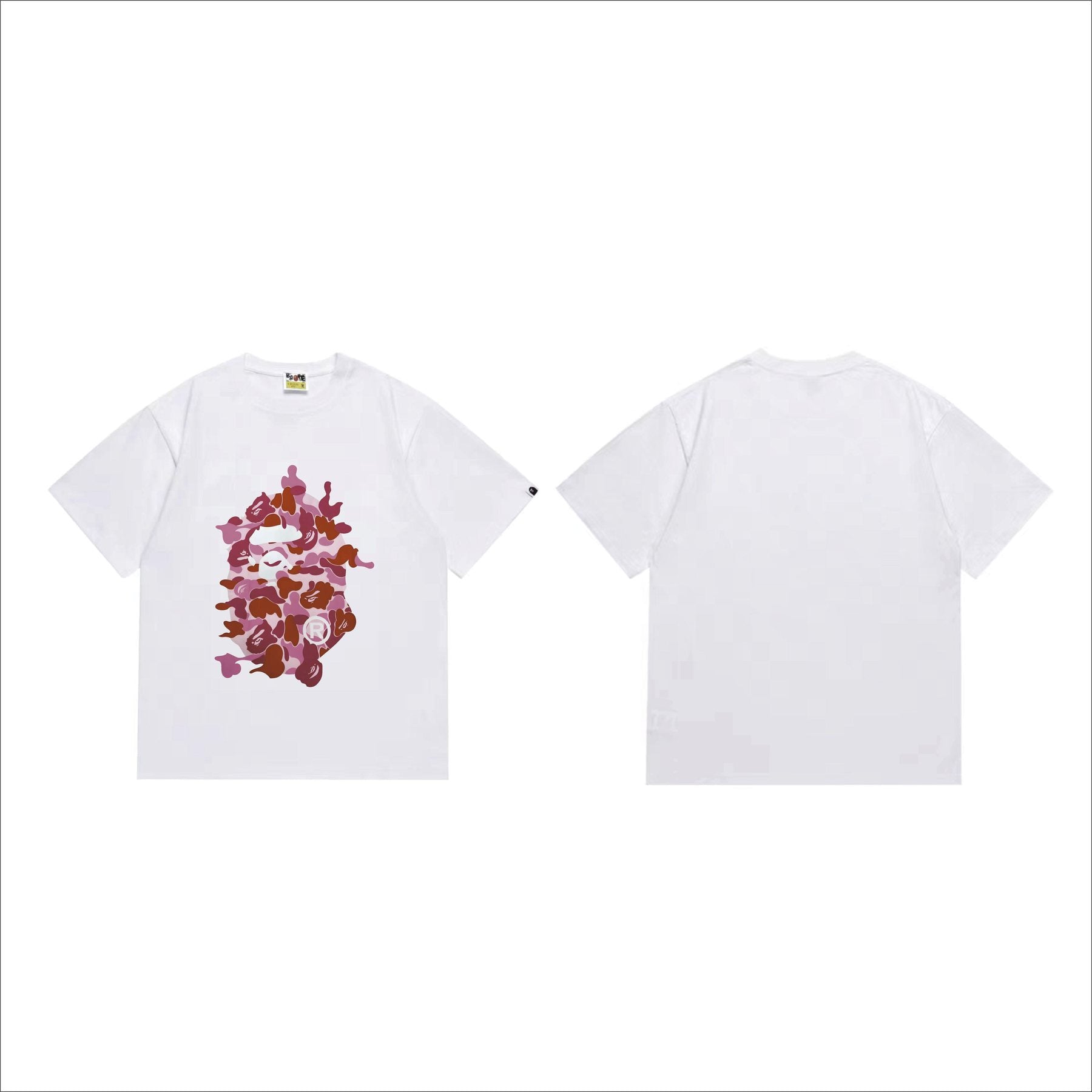 BAPE Camouflage Ape Face Graphic T-Shirt — front