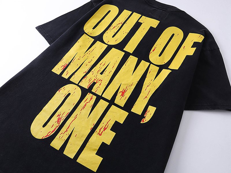 Godspeed Motorcycle Graphic Washed Black T-Shirt — detail