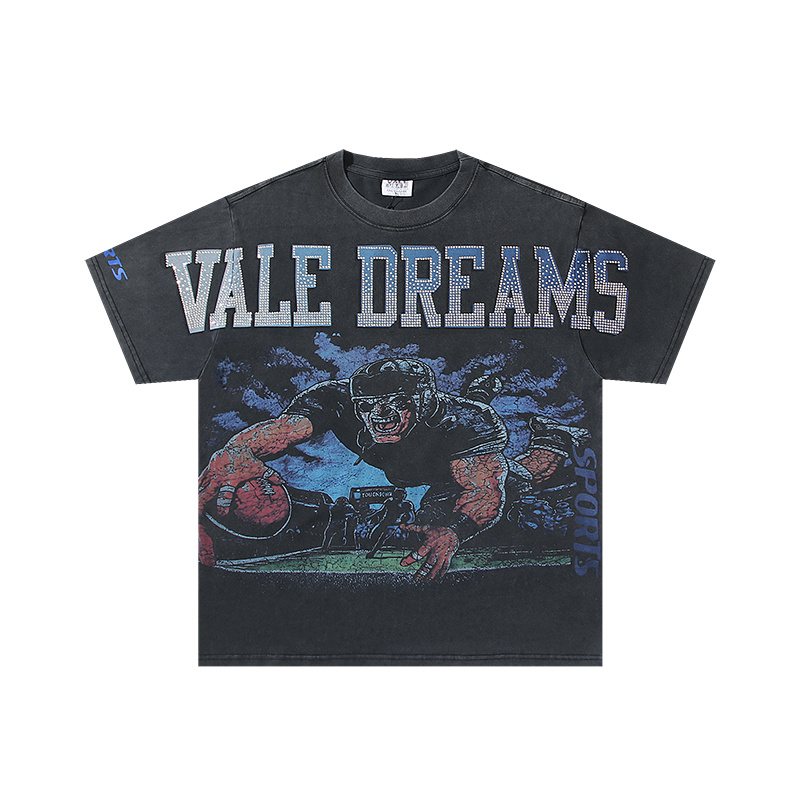 VALE USA Dreams Football Graphic T-Shirt — hero