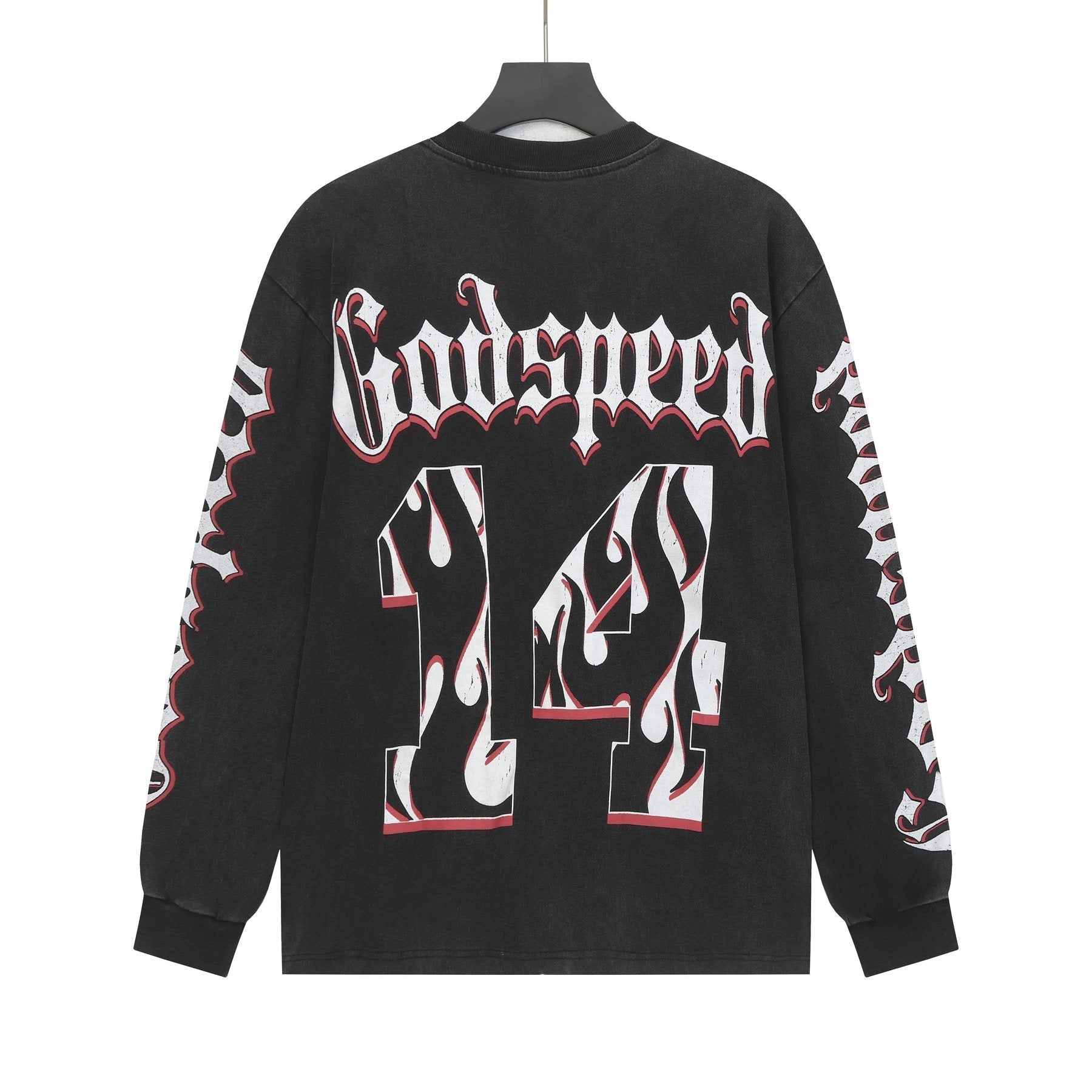 Godspeed Baseball Graphic Long-Sleeve T-Shirt — back