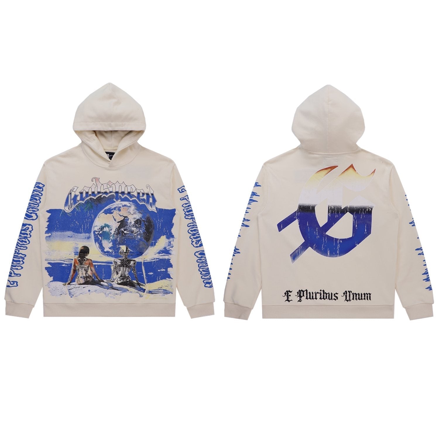 Godspeed Earth Tech Graphic Hoodie — comparison