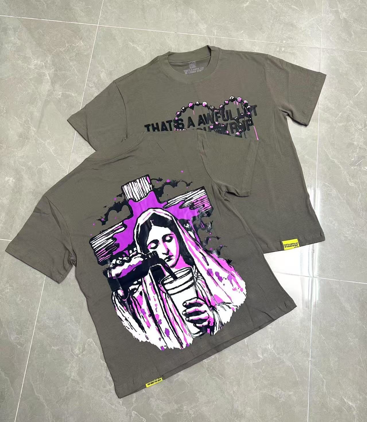 THAT'S A AWFUL LOT OF COUGH SYRUP Front & Back Graphic T-Shirt — context