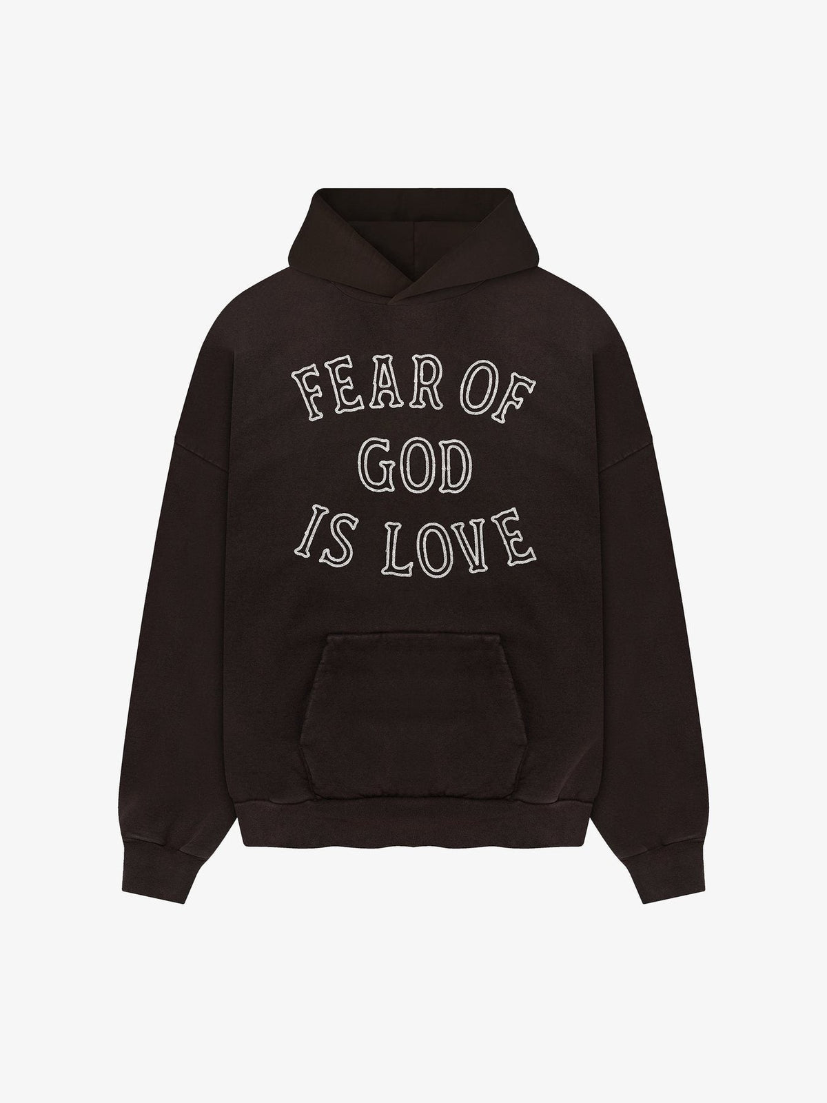 FEAR OF GOD Is Love Embroidered Washed Hoodie — front