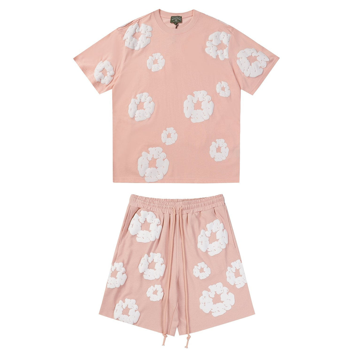 DENIM TEARS Cotton Wreath Graphic Short-Sleeve Set — front