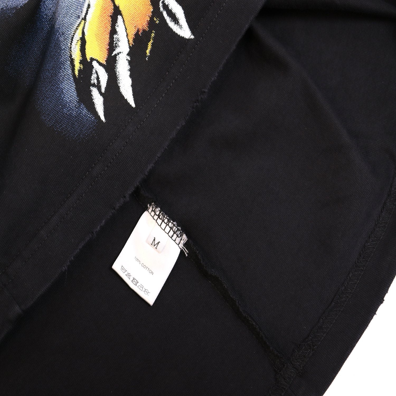 Valley Dreams Rottweiler Graphic Washed Black T-Shirt — neck_label