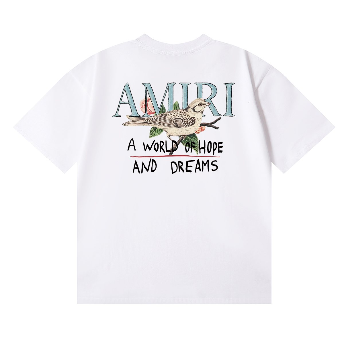 AMIRI Hope and Dreams Bird Graphic T-Shirt — back