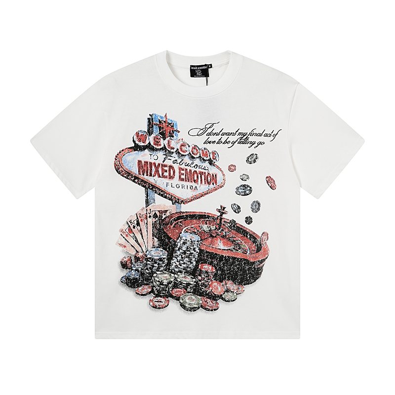 MIXED EMOTION Casino Graphic Short-Sleeve T-Shirt — front