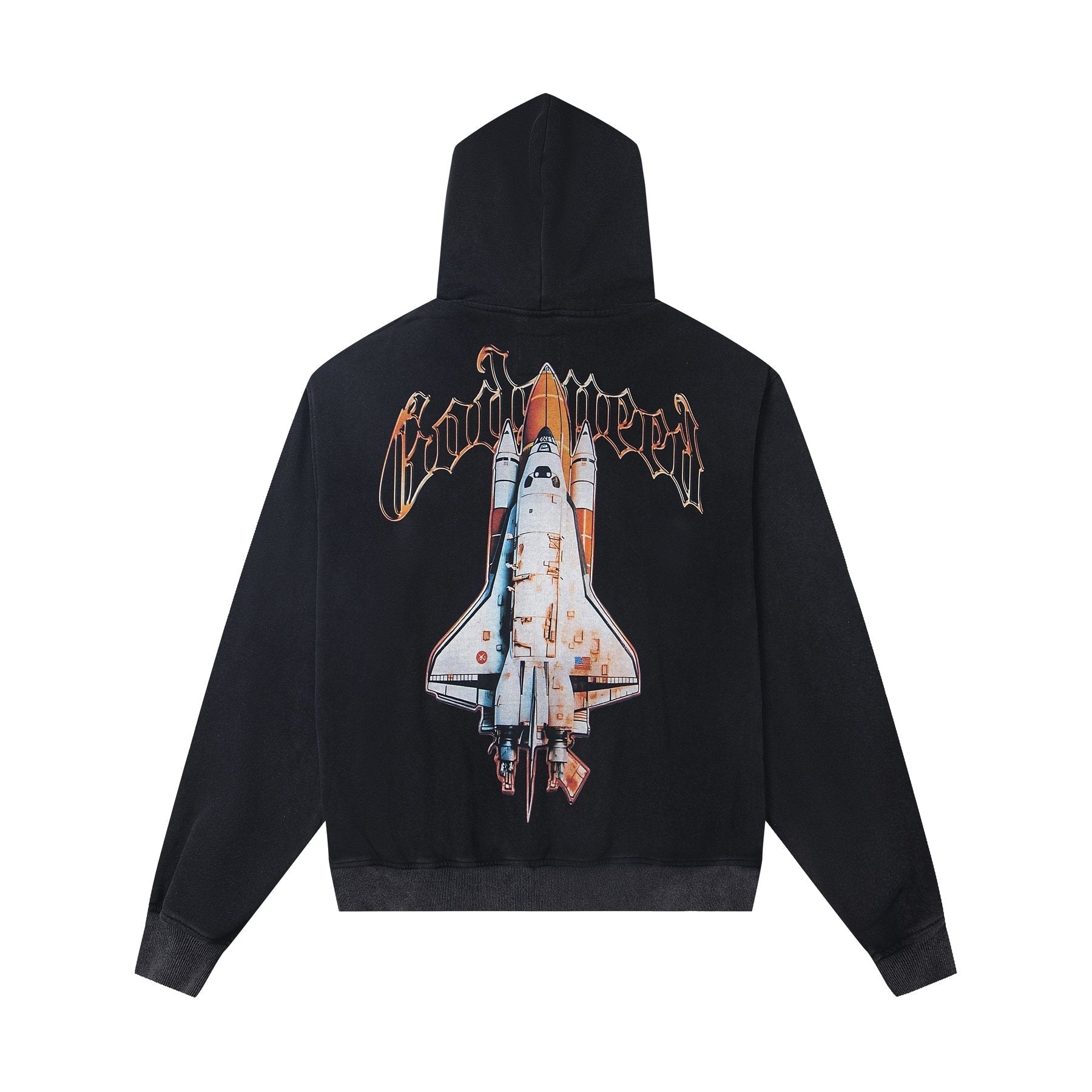 Godspeed Astronaut Shuttle Graphic Hoodie — back