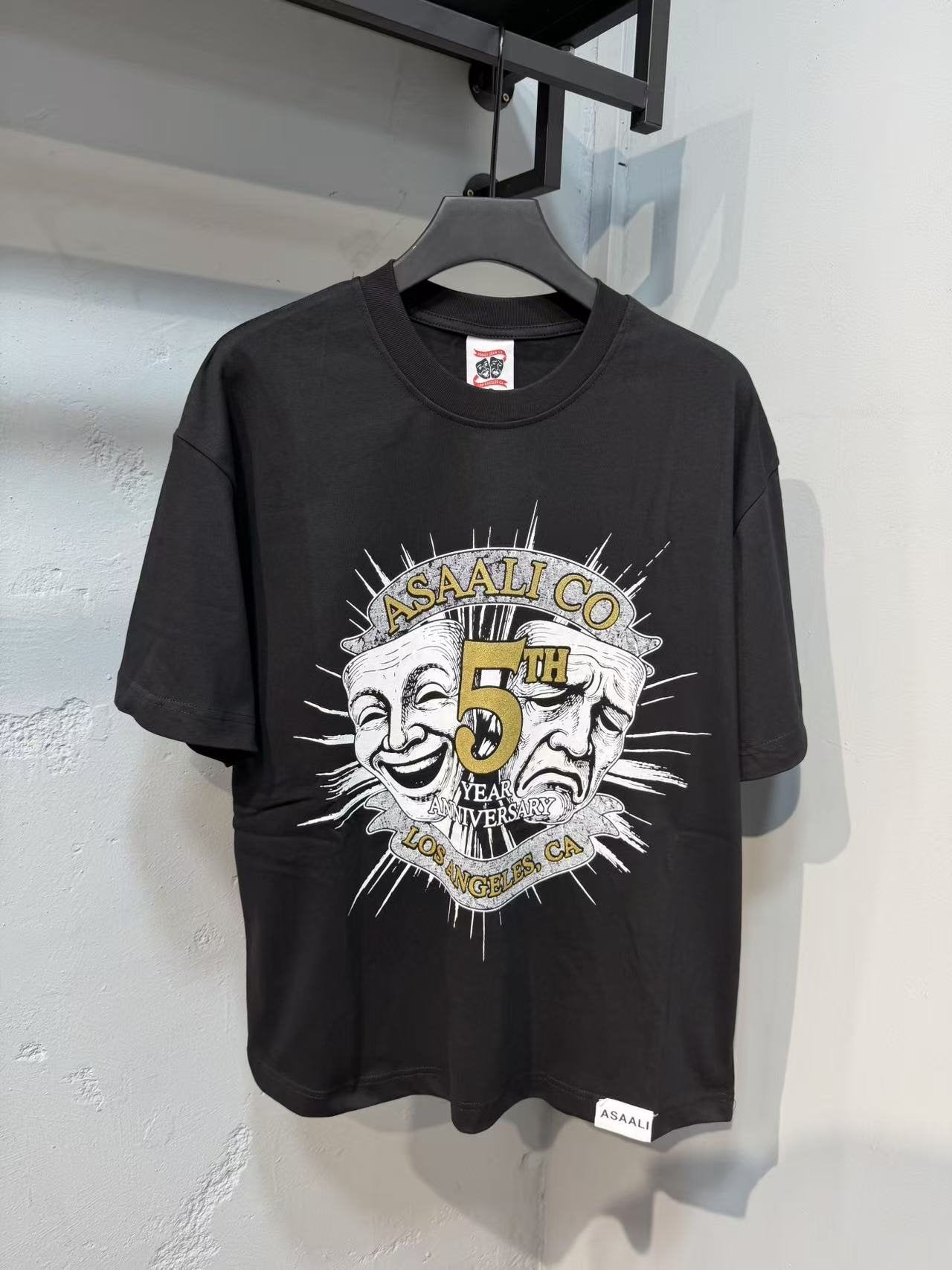 ASAALL 5th Anniversary Graphic T-Shirt - Black — front