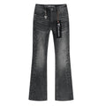 VALABASAS Washed Black Logo Graphic Bootcut Jeans — hero