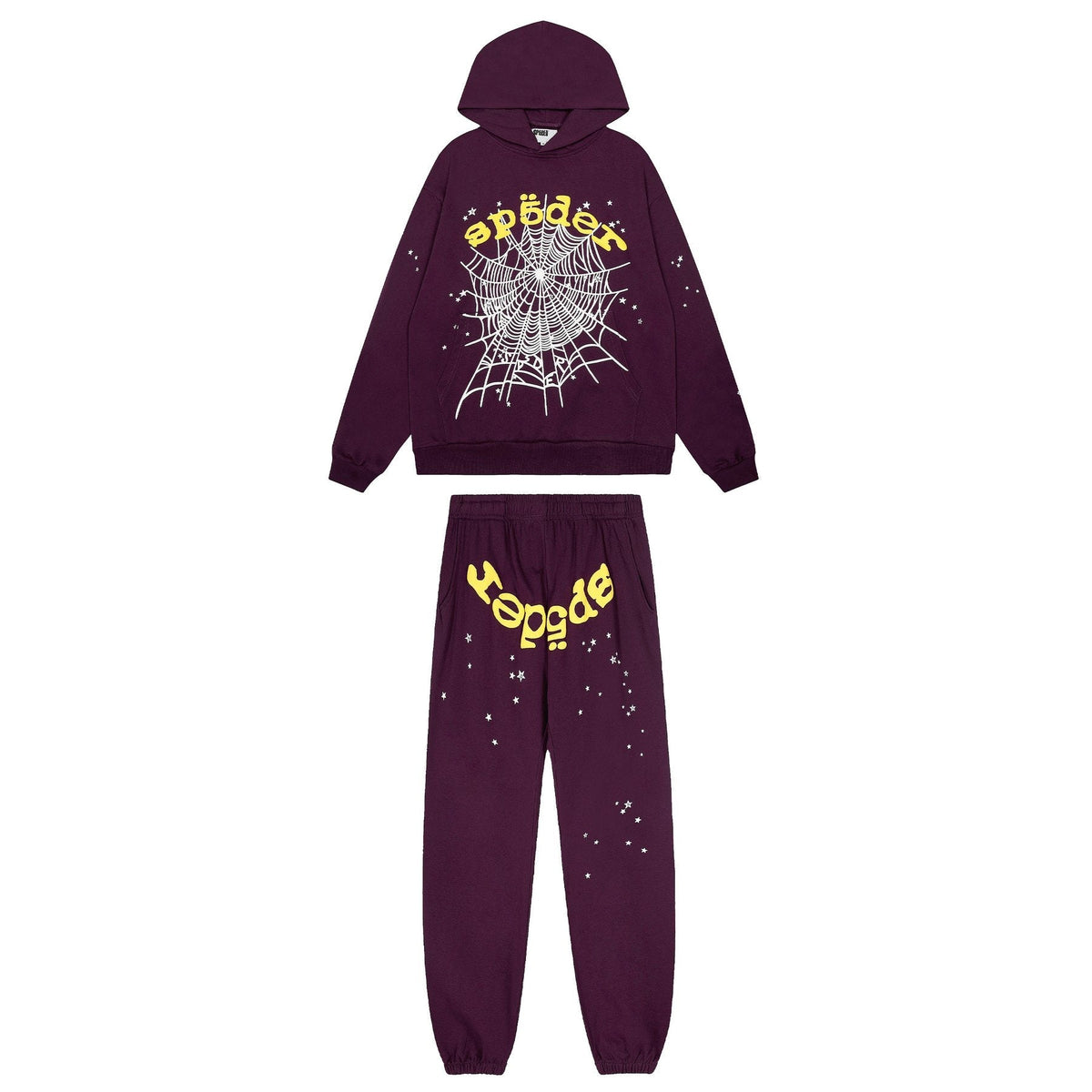 Sp5der Spiderweb Graphic Hoodie & Sweatpants Set — hero